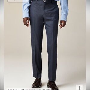 J crew ludlow slim fit suit pants Italian wool deep pacific blue